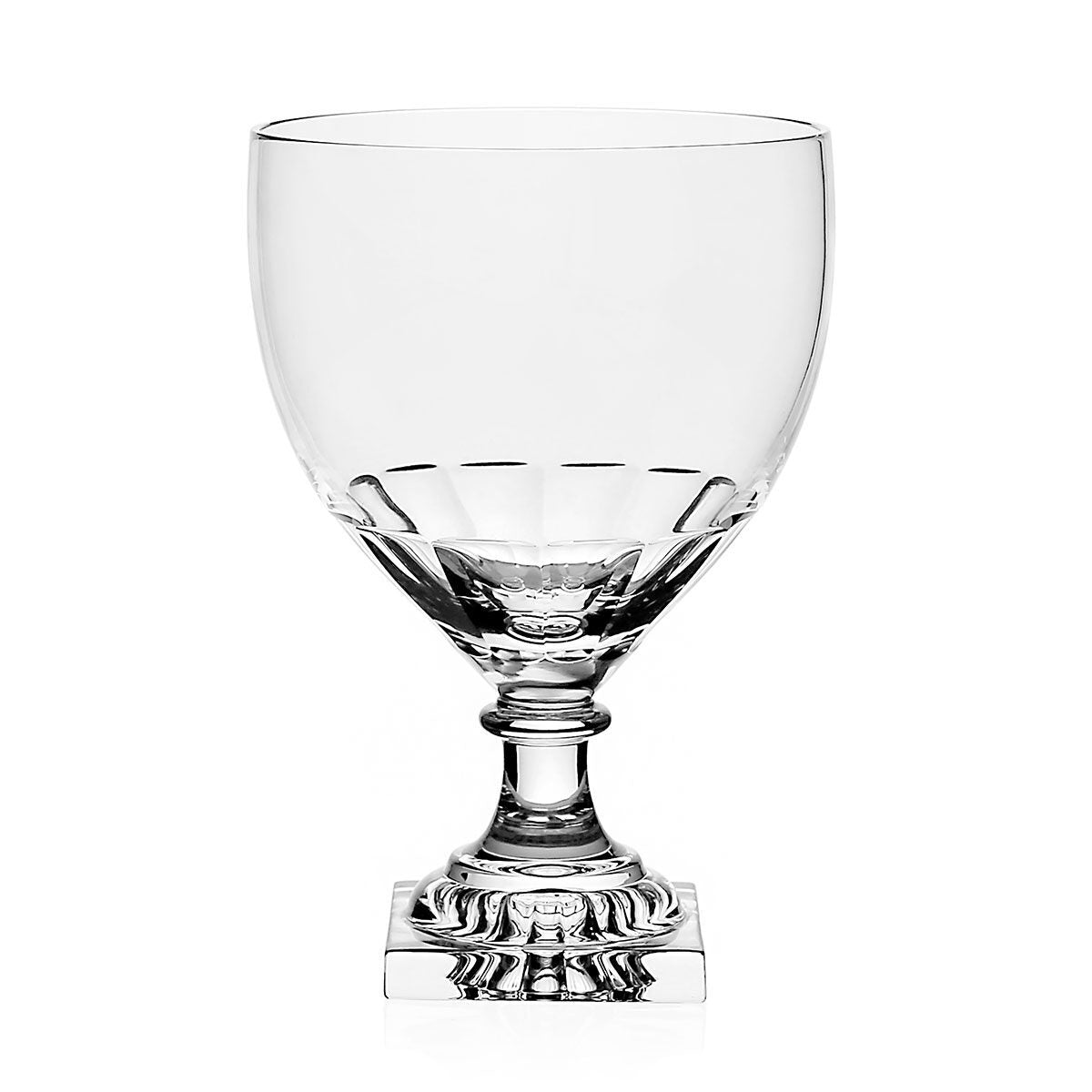 William Yeoward Virginia Goblet, handmade crystal, on a white background