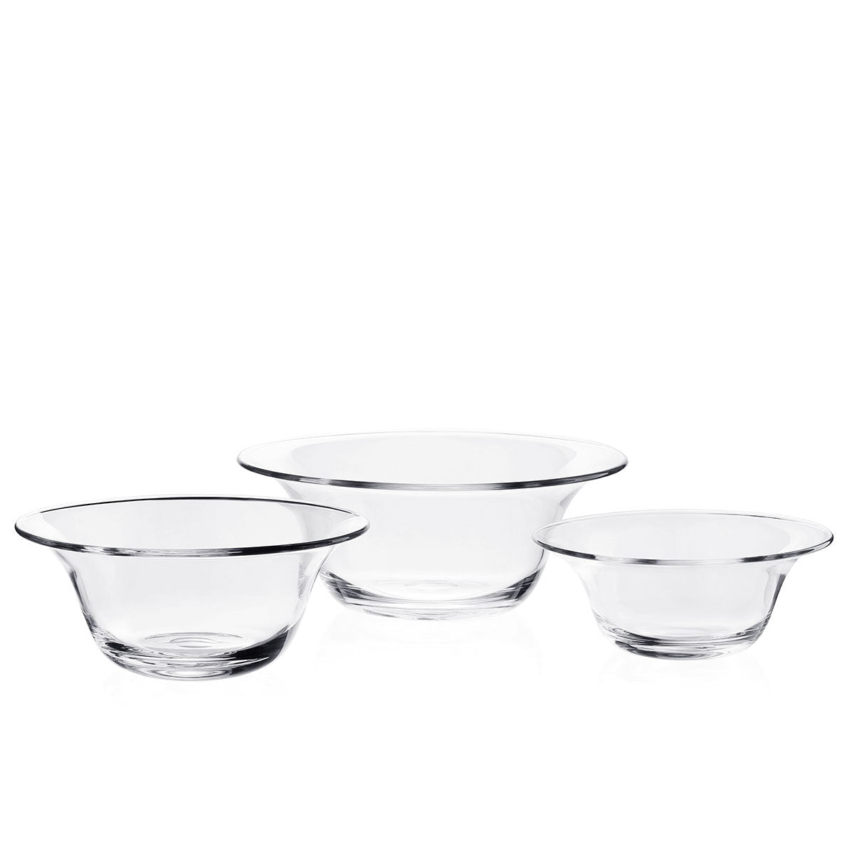 William Yeoward Whitney Salad Bowl 9 ½" / 240mm, handmade crystal, detail view