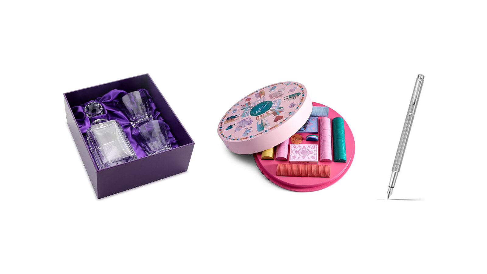 William Yeoward Helen whisky set, L'Objet Haas poker set and Caran d'Ache Ecridor fountain pen – gifts for the man who has everything