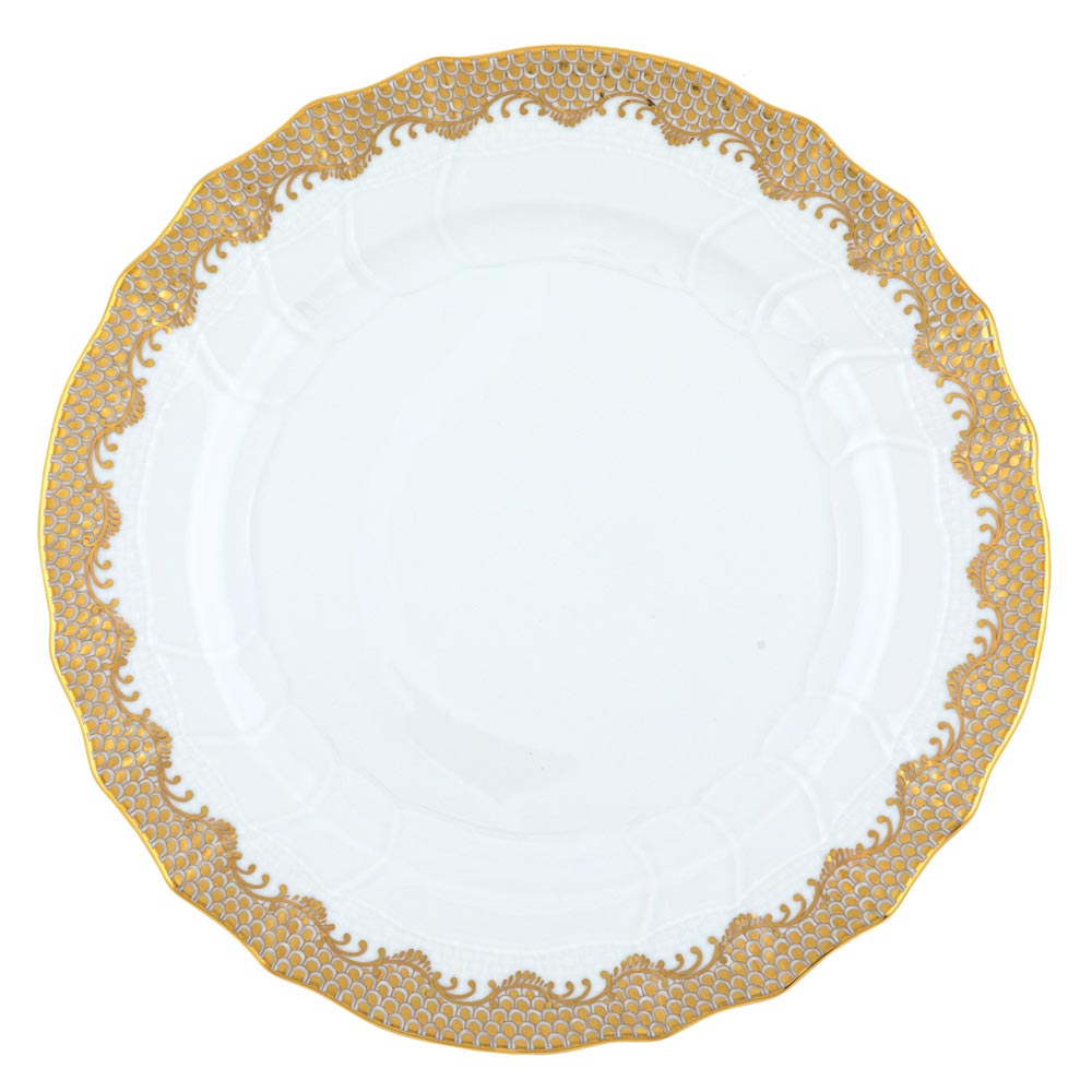 Herend Fish Scale Gold Dinnerware
