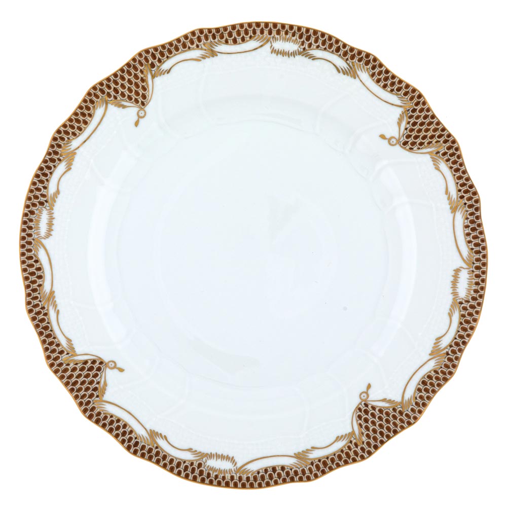 Herend Fish Scale Brown Dinnerware