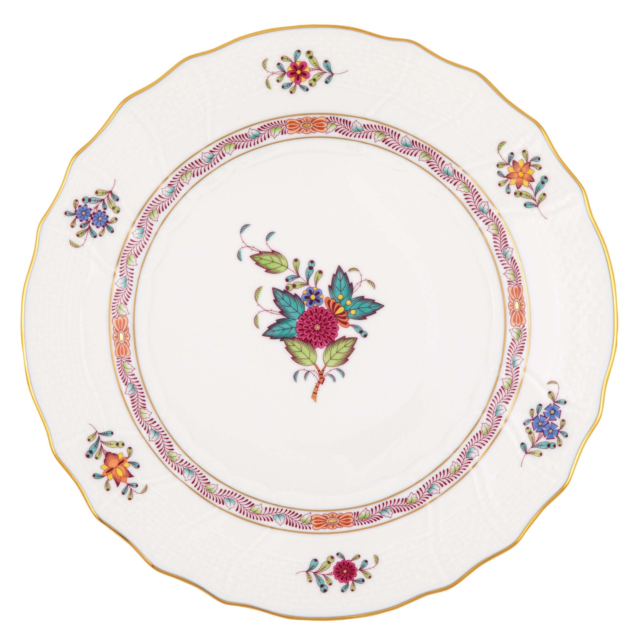 Herend Chinese Bouquet Multicolor dinner plate