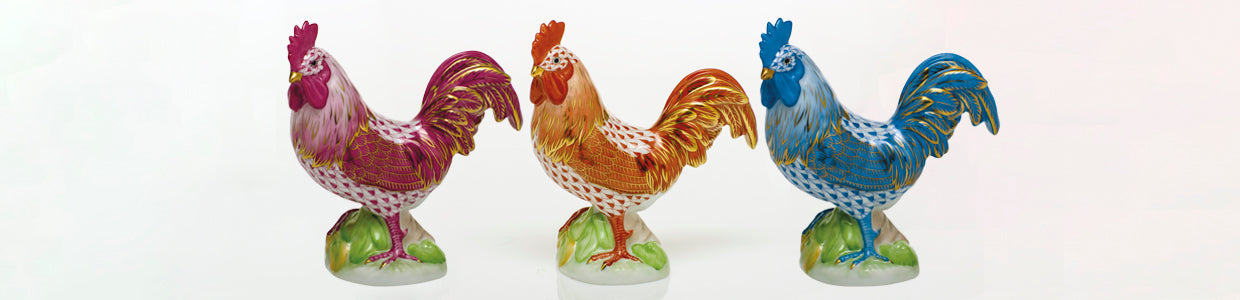 Herend Roosters & Hens