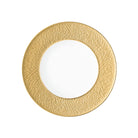 Raynaud Mineral Irise Yellow Gold Plate Flat, 8 3/4 in on a white background