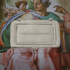 Match Pewter Michelangelo box engraved 'I am still learning'