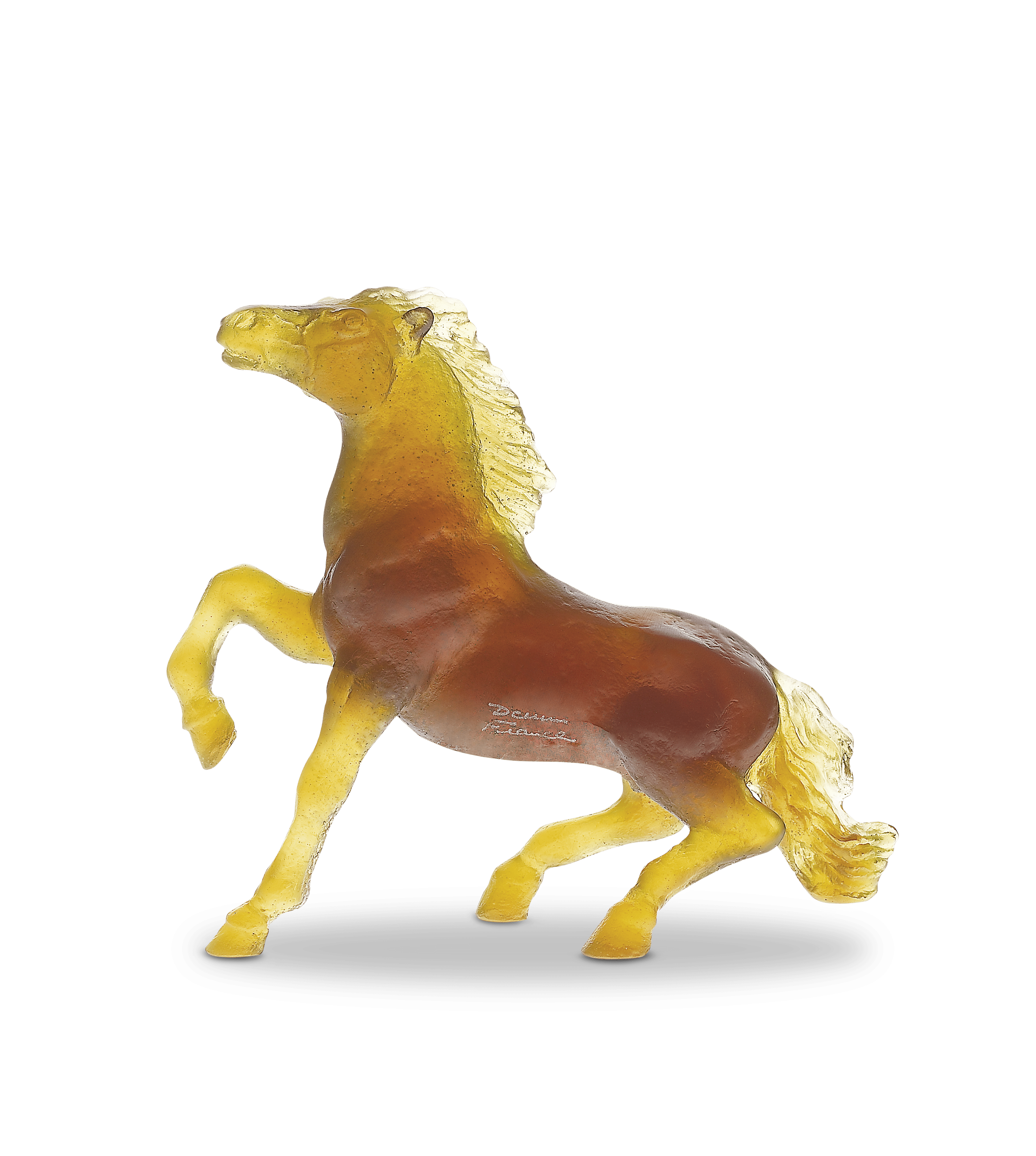 Daum Wild Horse by Jean-François Leroy Sculpture, handcrafted Daum crystal