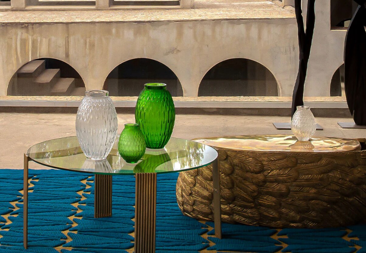 Lalique Plumes Vase — view 4