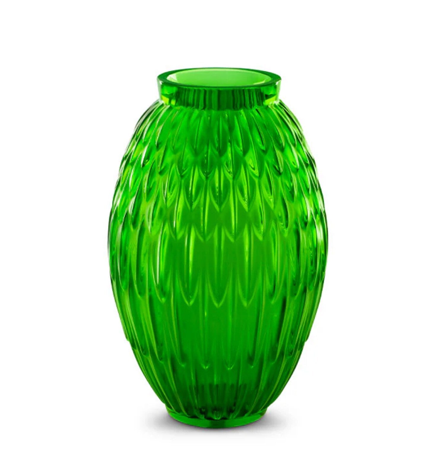 Lalique Plumes Vase — view 2