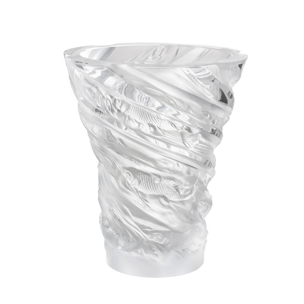 Lalique Carpes Koi Vase