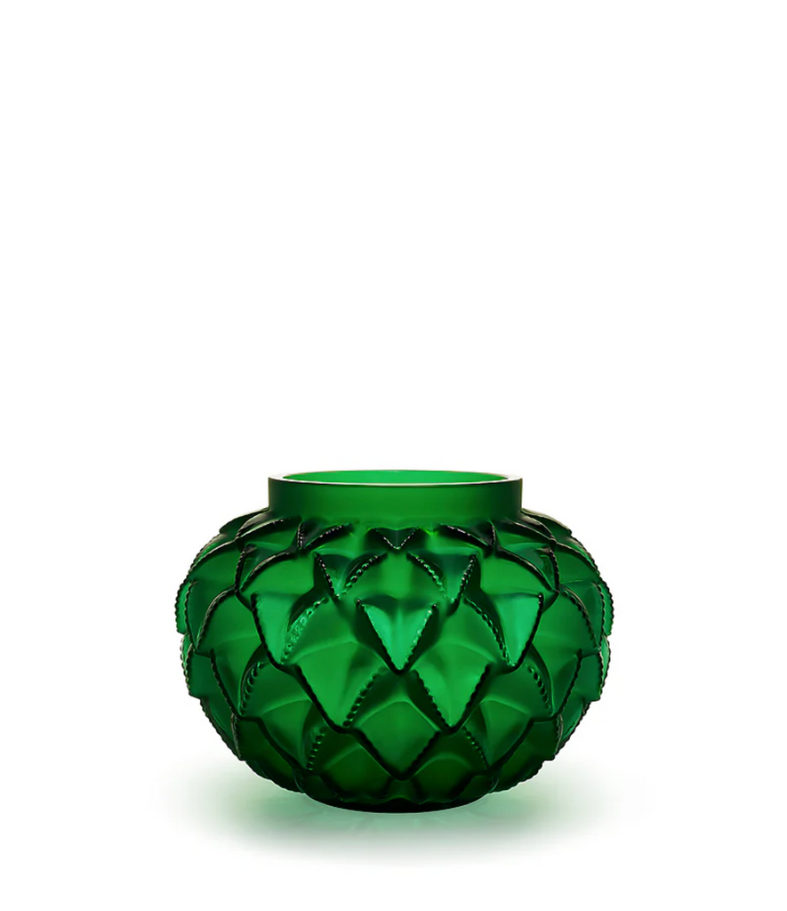 Lalique Languedoc Vase, Green, Small