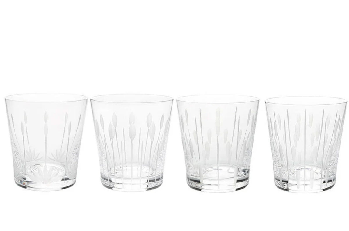 Lalique Lotus Tumblers, 30cl, set of 4