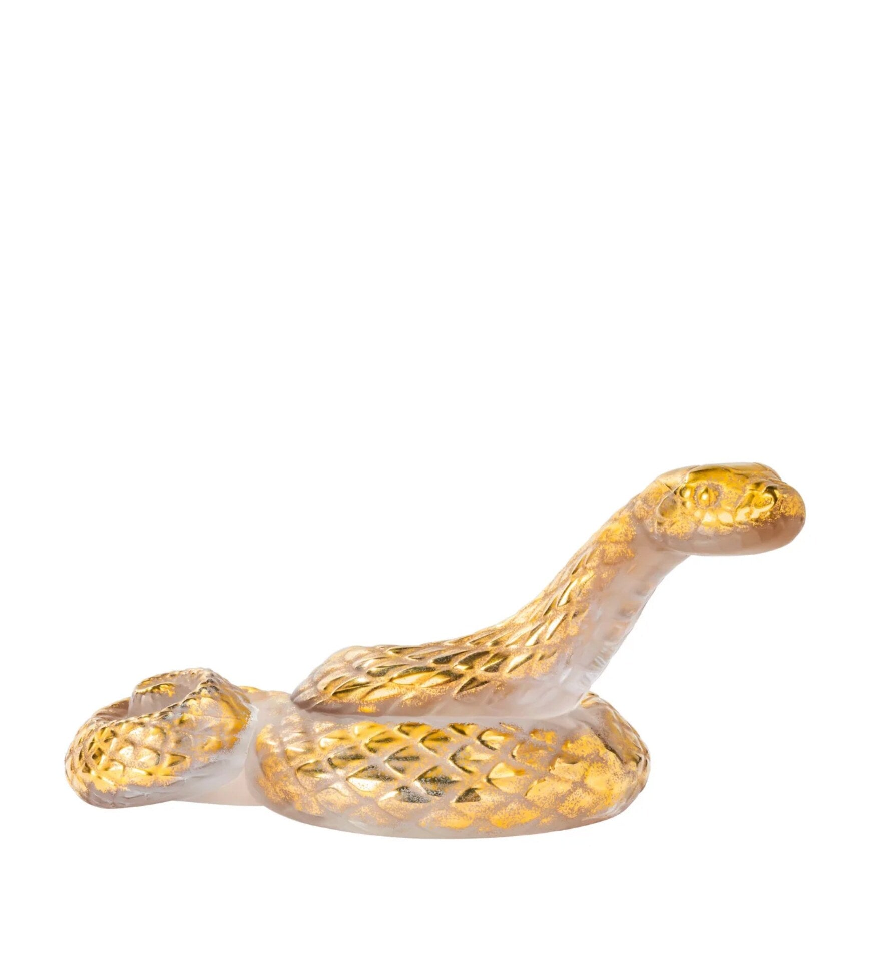 Lalique Snake Head up Sculpture — view 6