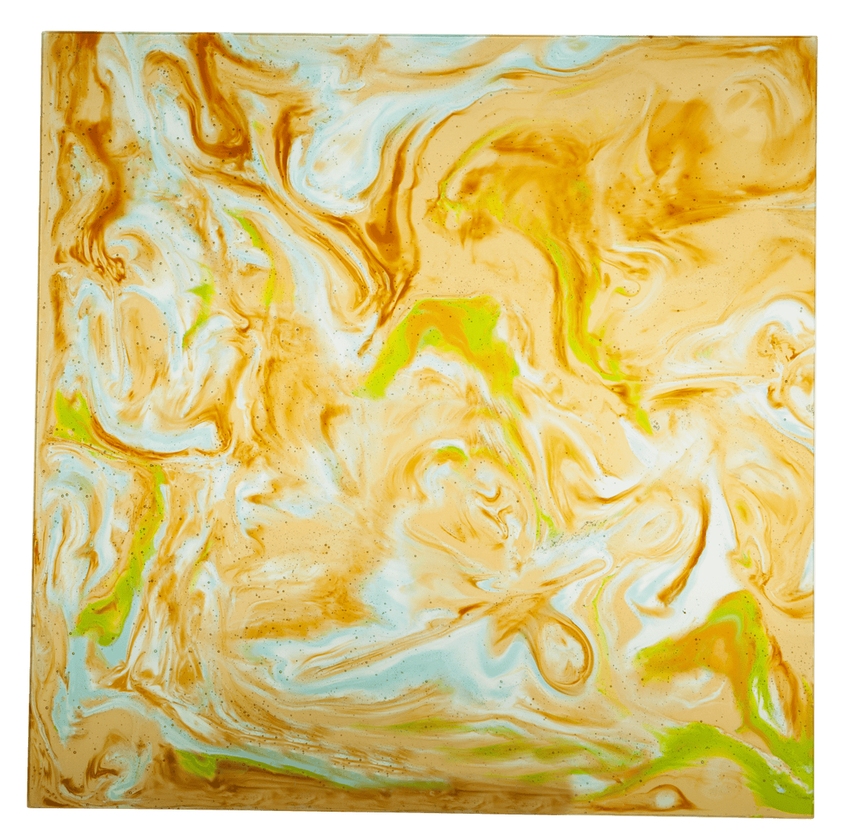 Daum Seasons Decorative Panel in Amber Blue Green, handcrafted Daum crystal