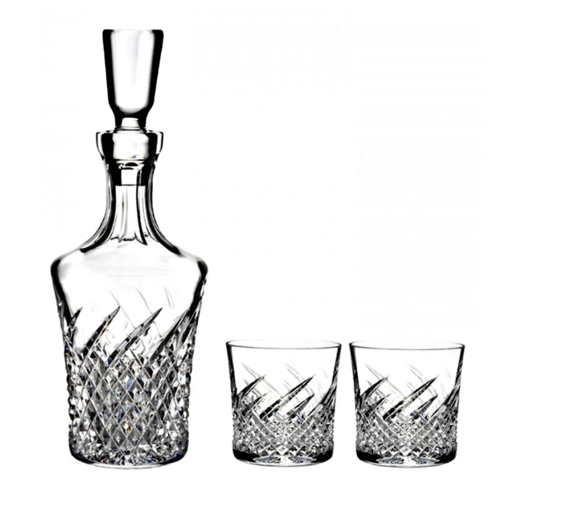 Waterford Wild Atlantic Way Decanter and 2 Rock Glasses