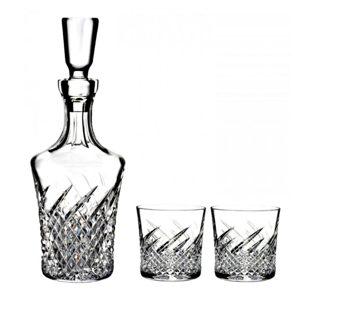 Waterford Wild Atlantic Way Decanter and 2 Rock Glasses