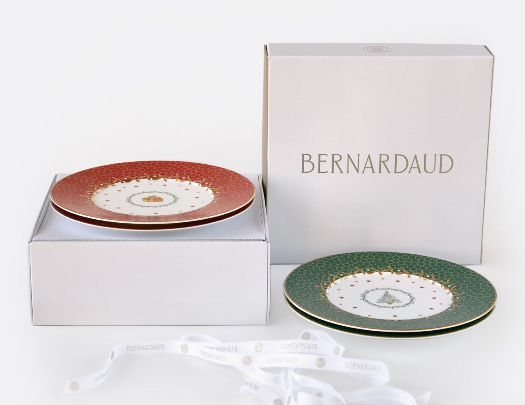 Bernardaud Noël Assorted Dessert/Salad Plates, set of 4 — view 6