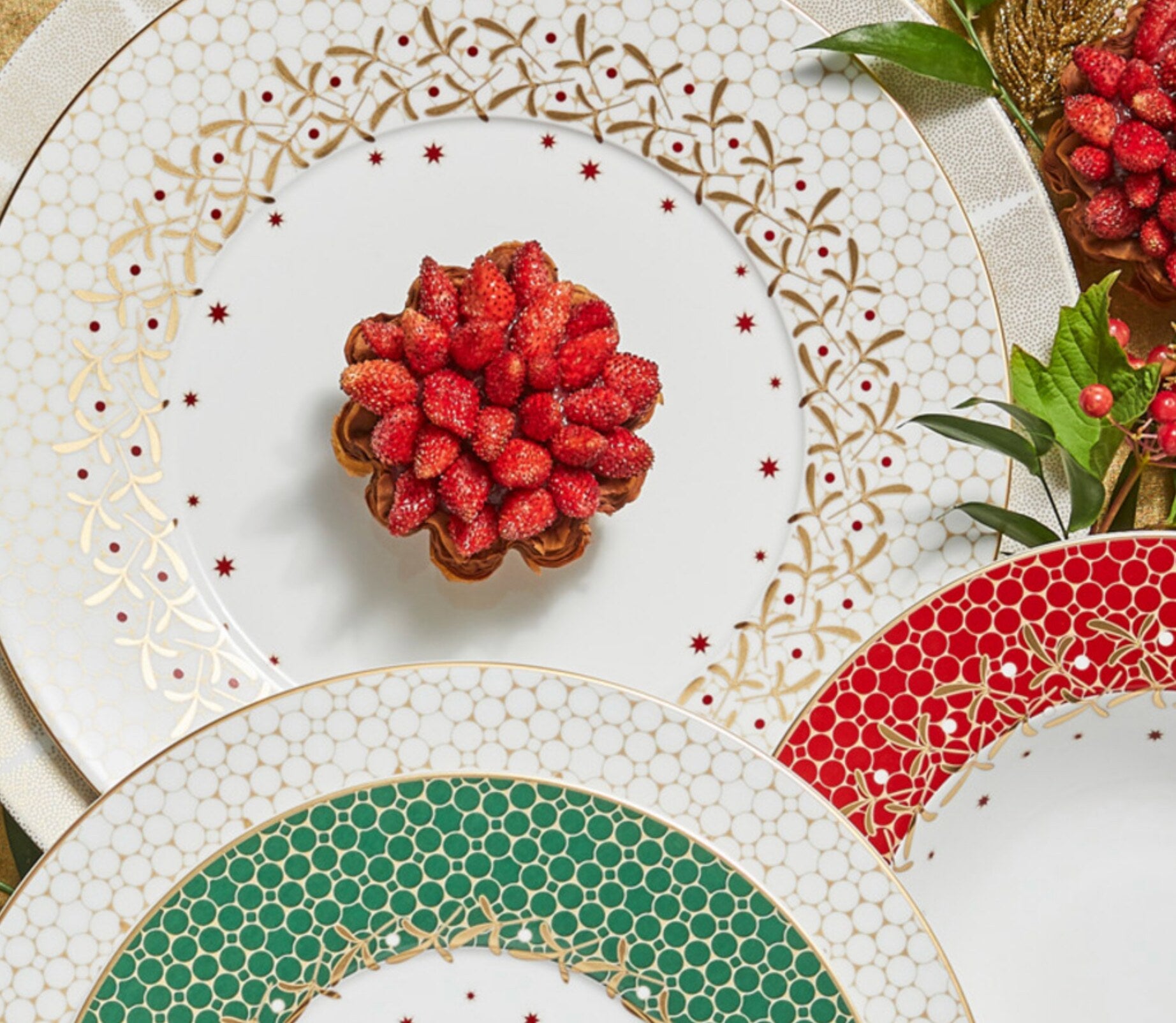 Bernardaud Noël Dinner plate 10.6", set of 4 — view 3
