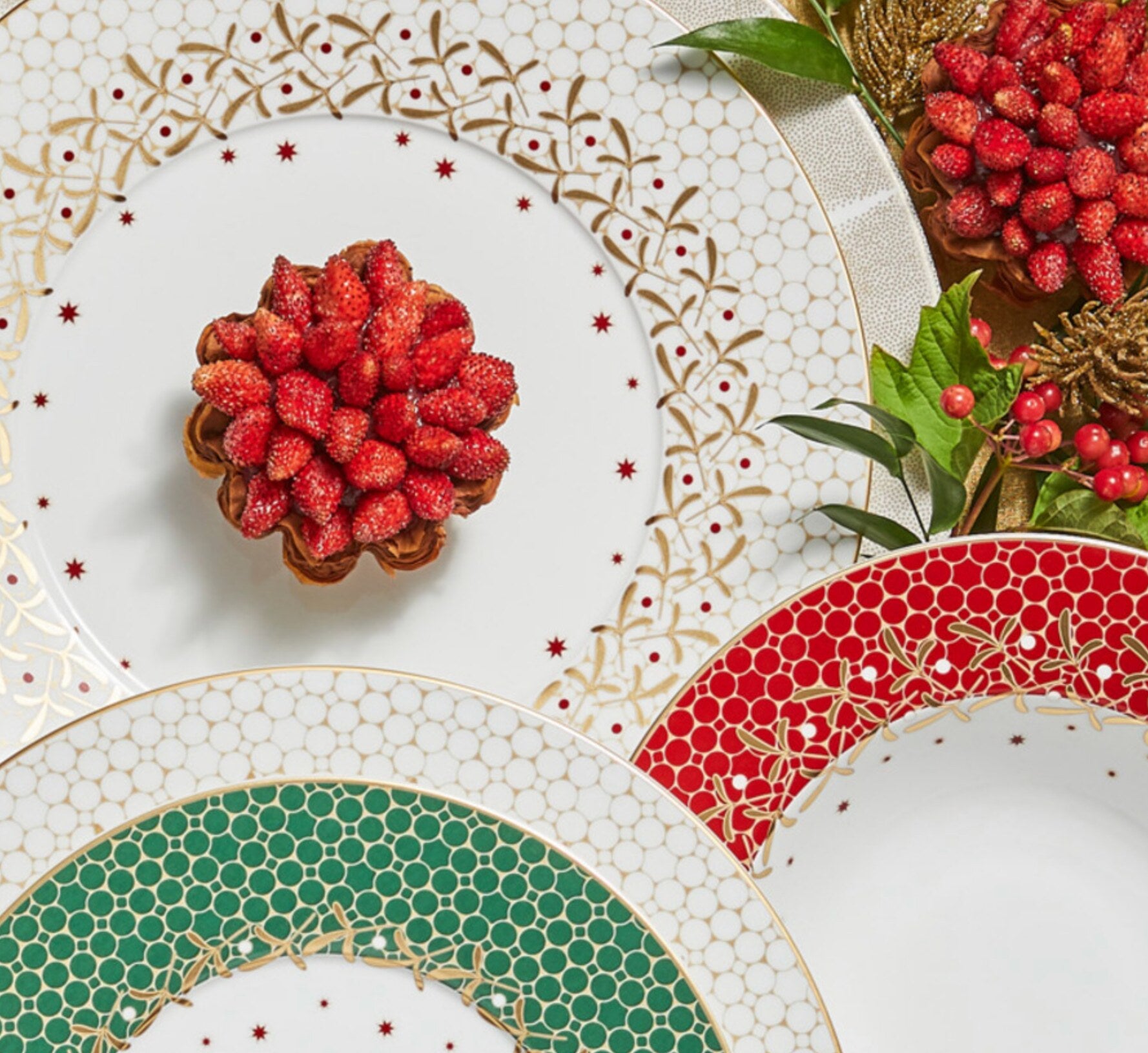 Bernardaud Noël Rim Soup Plate, Set of 4 — view 2