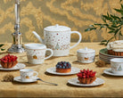 Bernardaud Noël Espresso Cup and Saucer, set of 4 — view 2