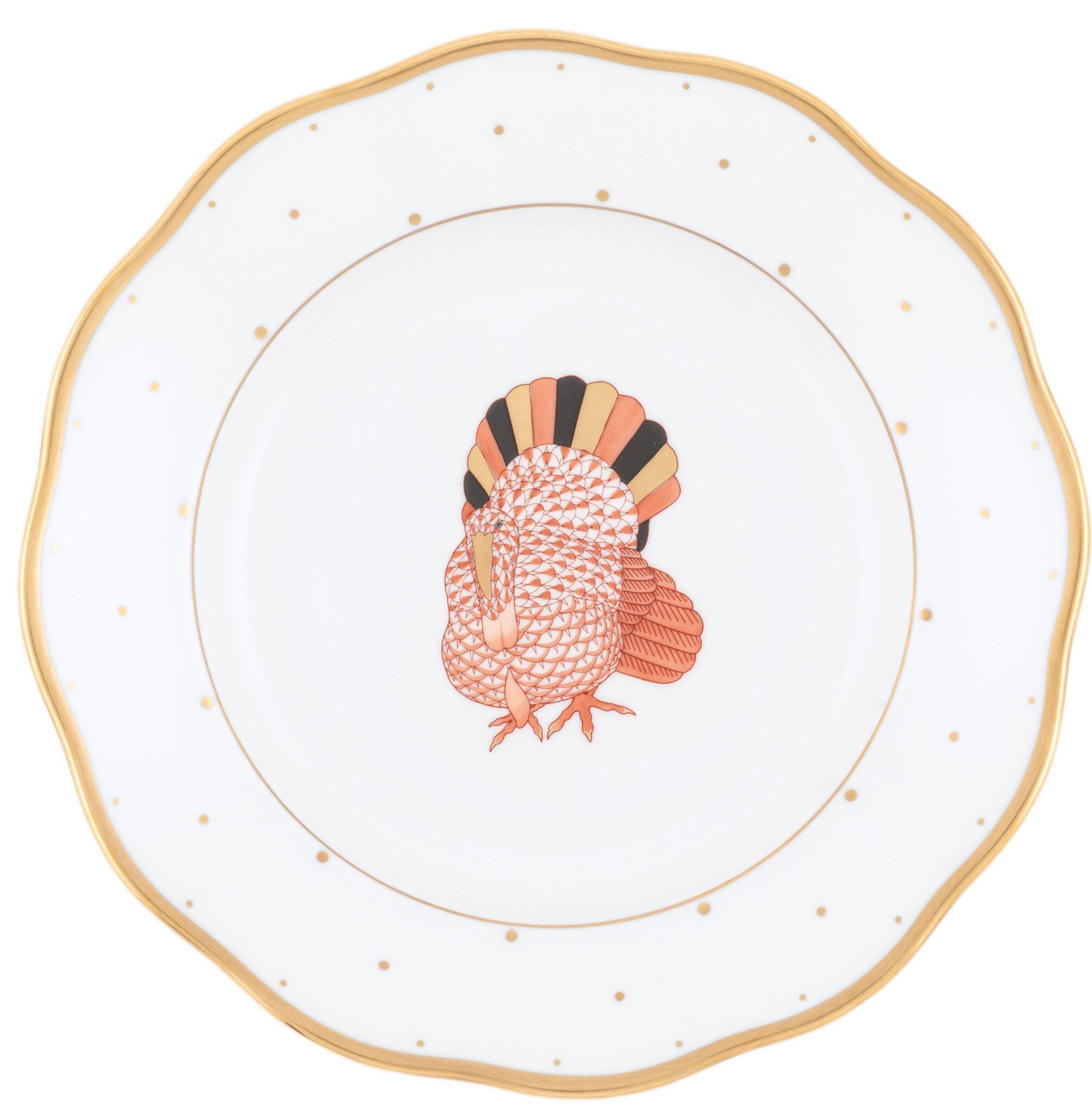 herend-dessert-plate-turkey