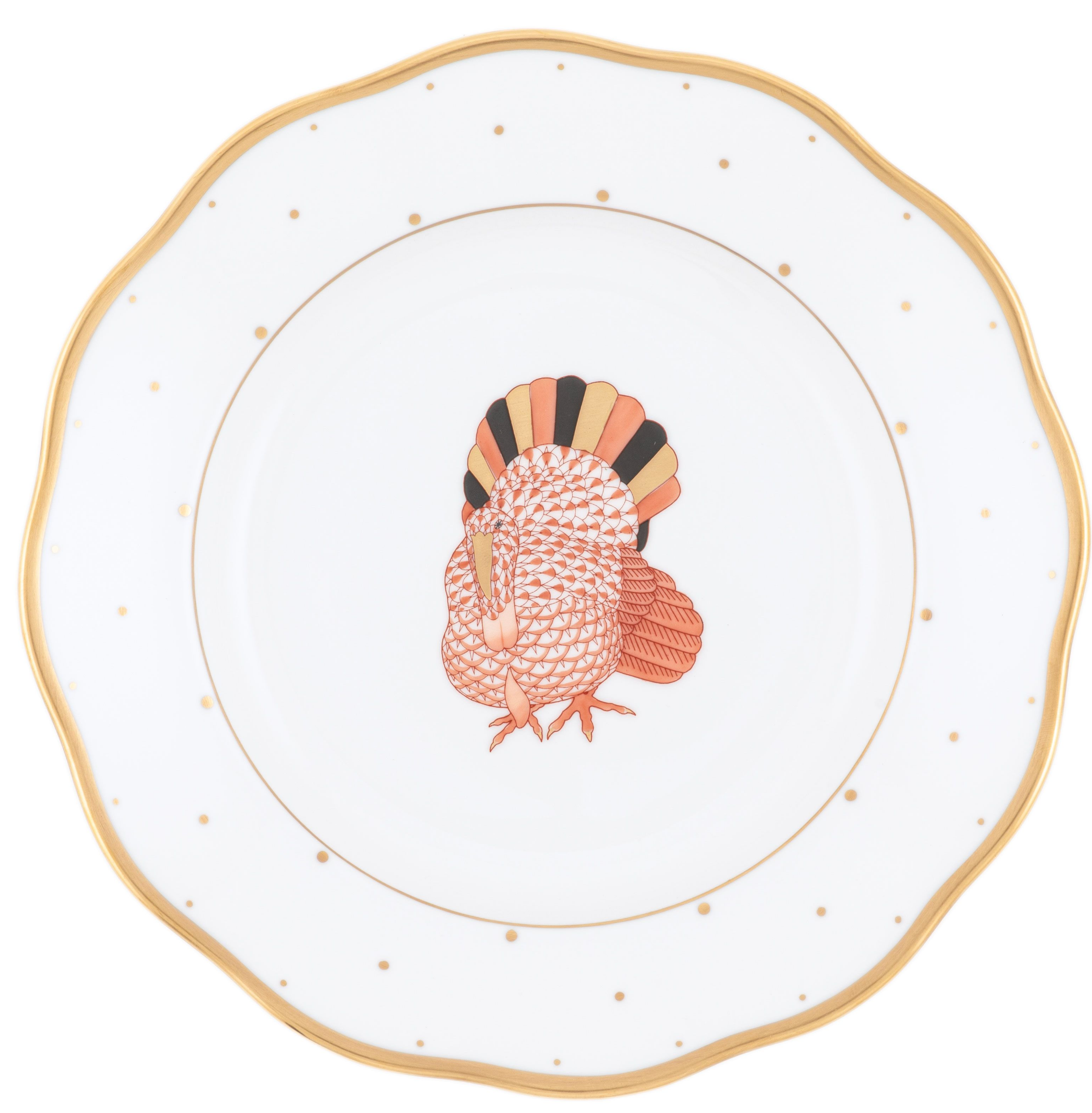 herend-dessert-plate-turkey