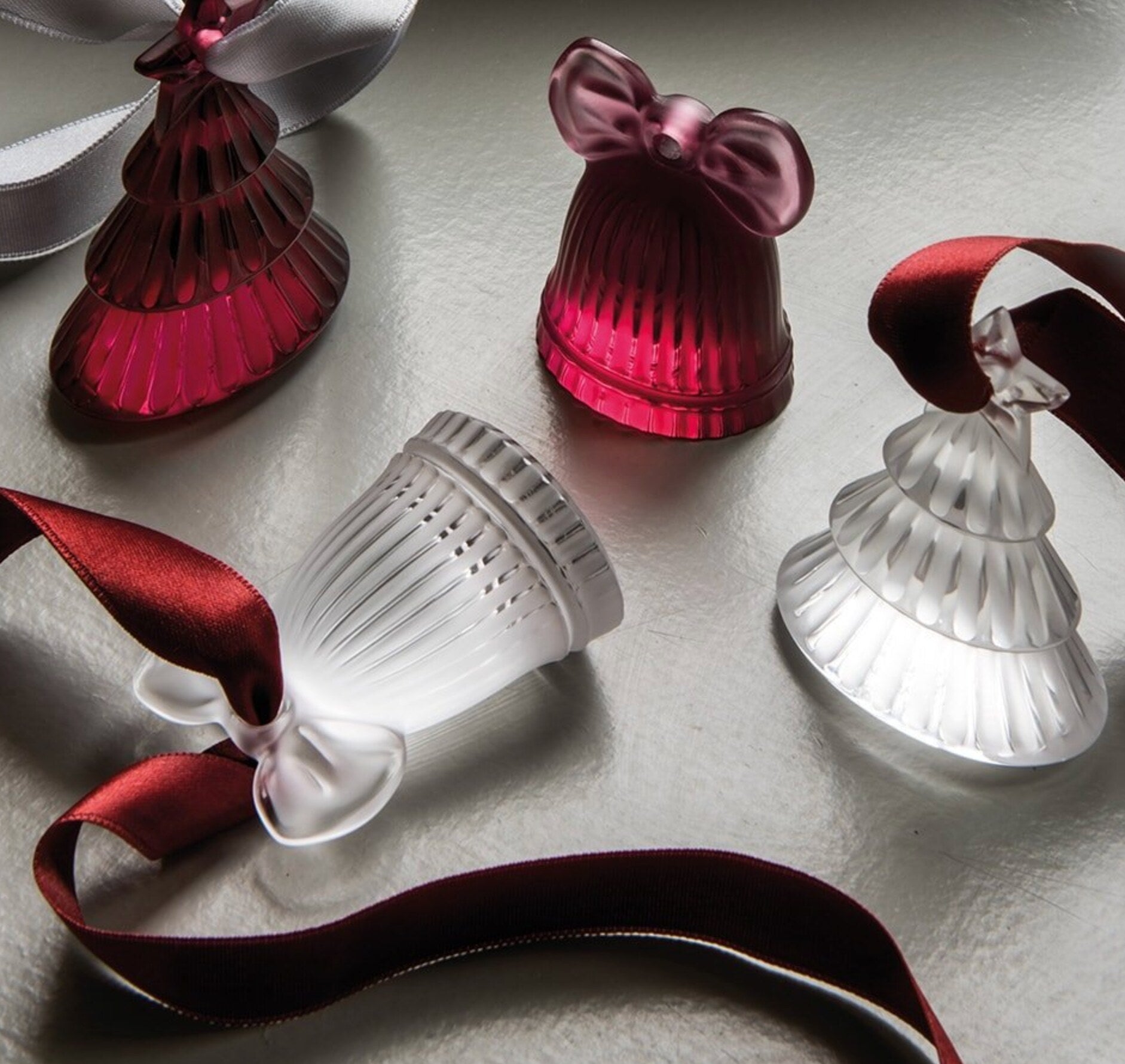 Lalique Christmas Bell Ornament — view 3
