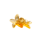 Daum Tressage Decorative Flower Sculpture, handcrafted Daum crystal