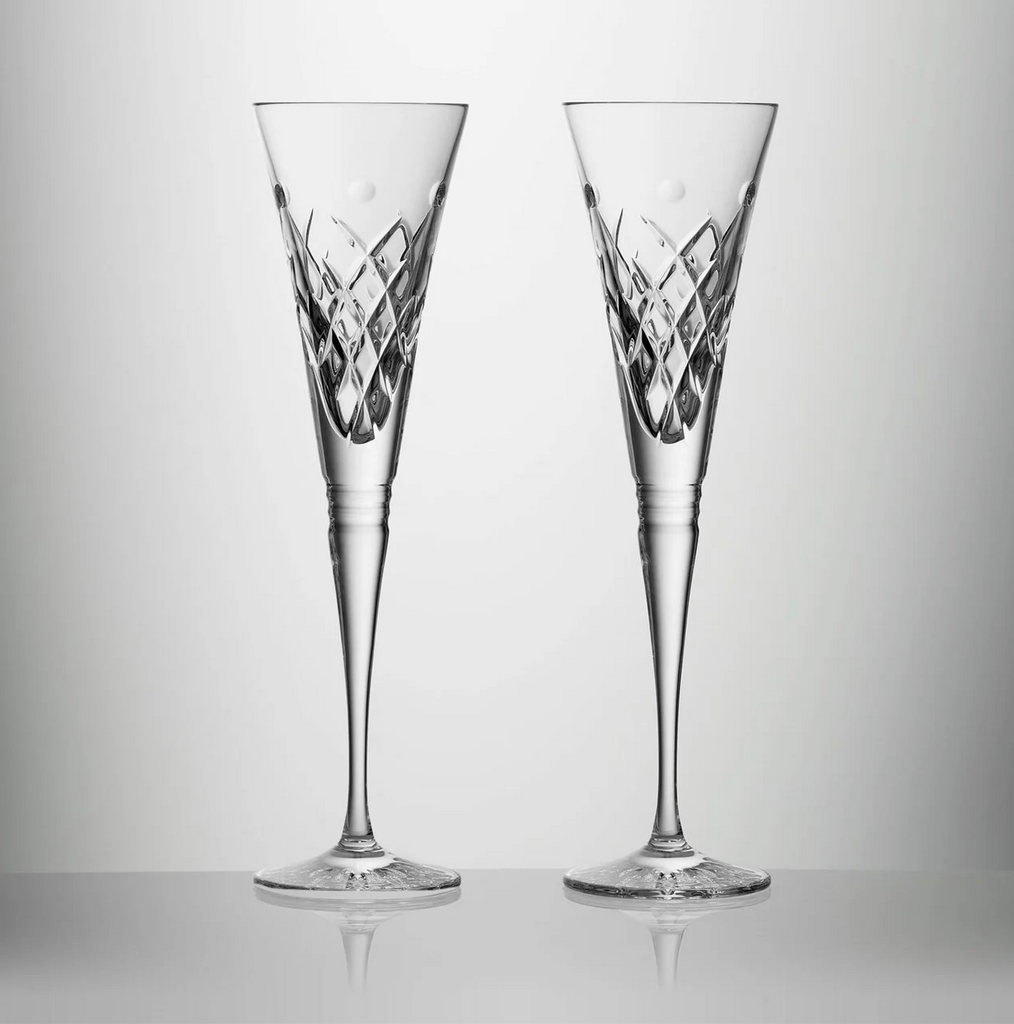 Winter Wonders 2024 Holly Flutes, Set of 2