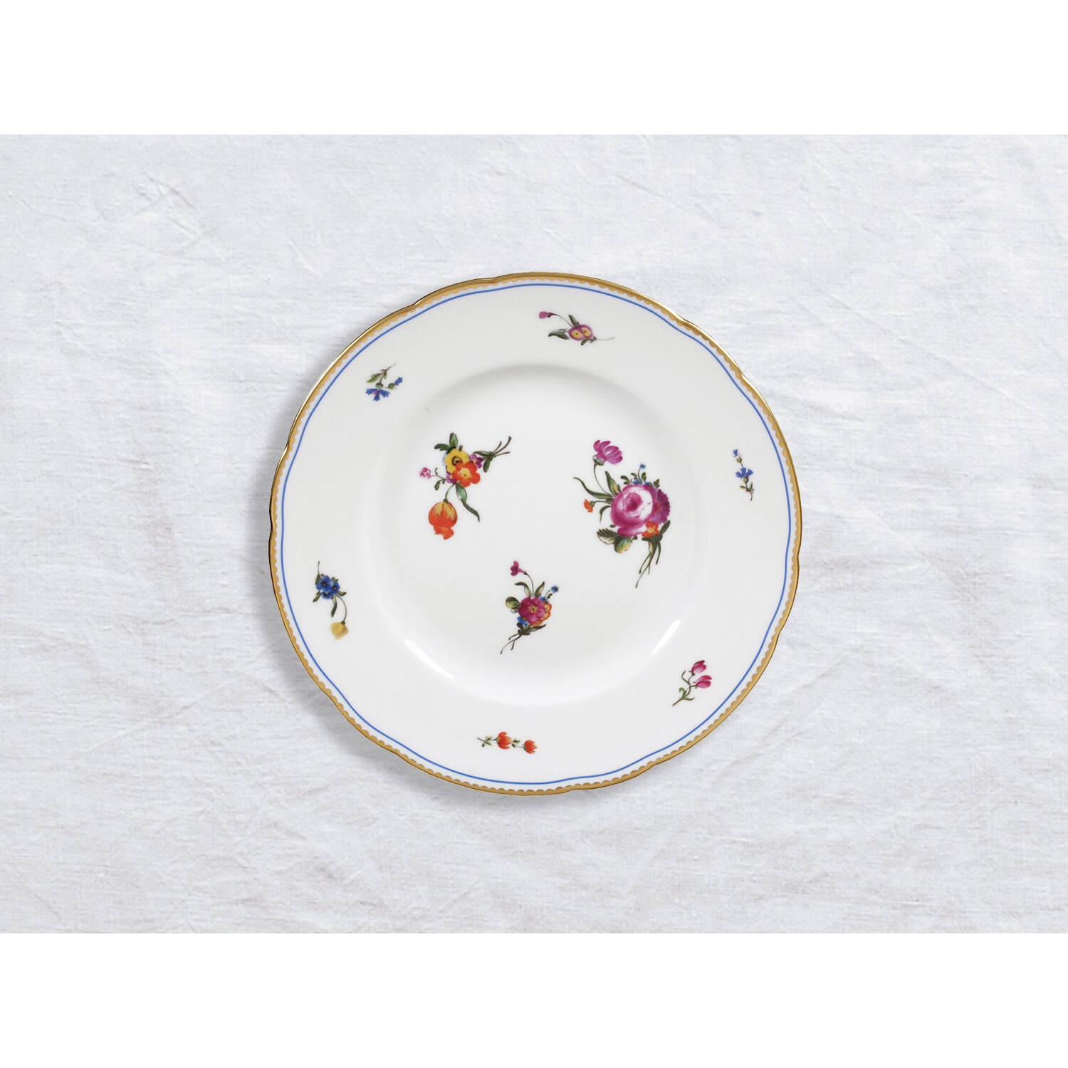 Bernardaud Salad plate 8.5", Limoges porcelain, A la Reine collection, on a white background