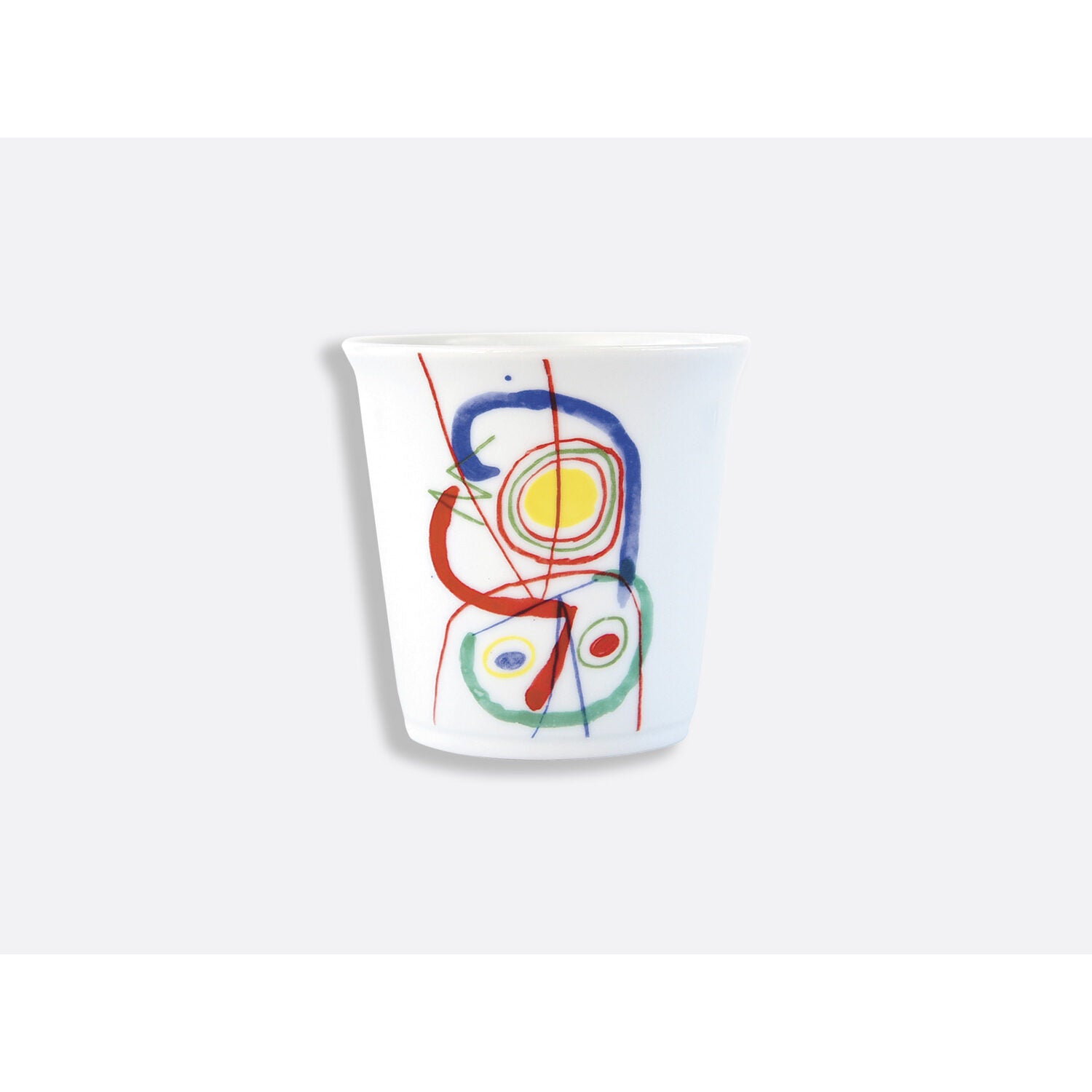 Bernardaud Gift box set of 1 coupe soup 7.5"+ tumbler, Limoges porcelain, À Toute Épreuve - Joan Miró collection, detail view