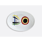 Bernardaud Oval platter 16" x 11.4", Limoges porcelain, À Toute Épreuve - Joan Miró collection, on a white background