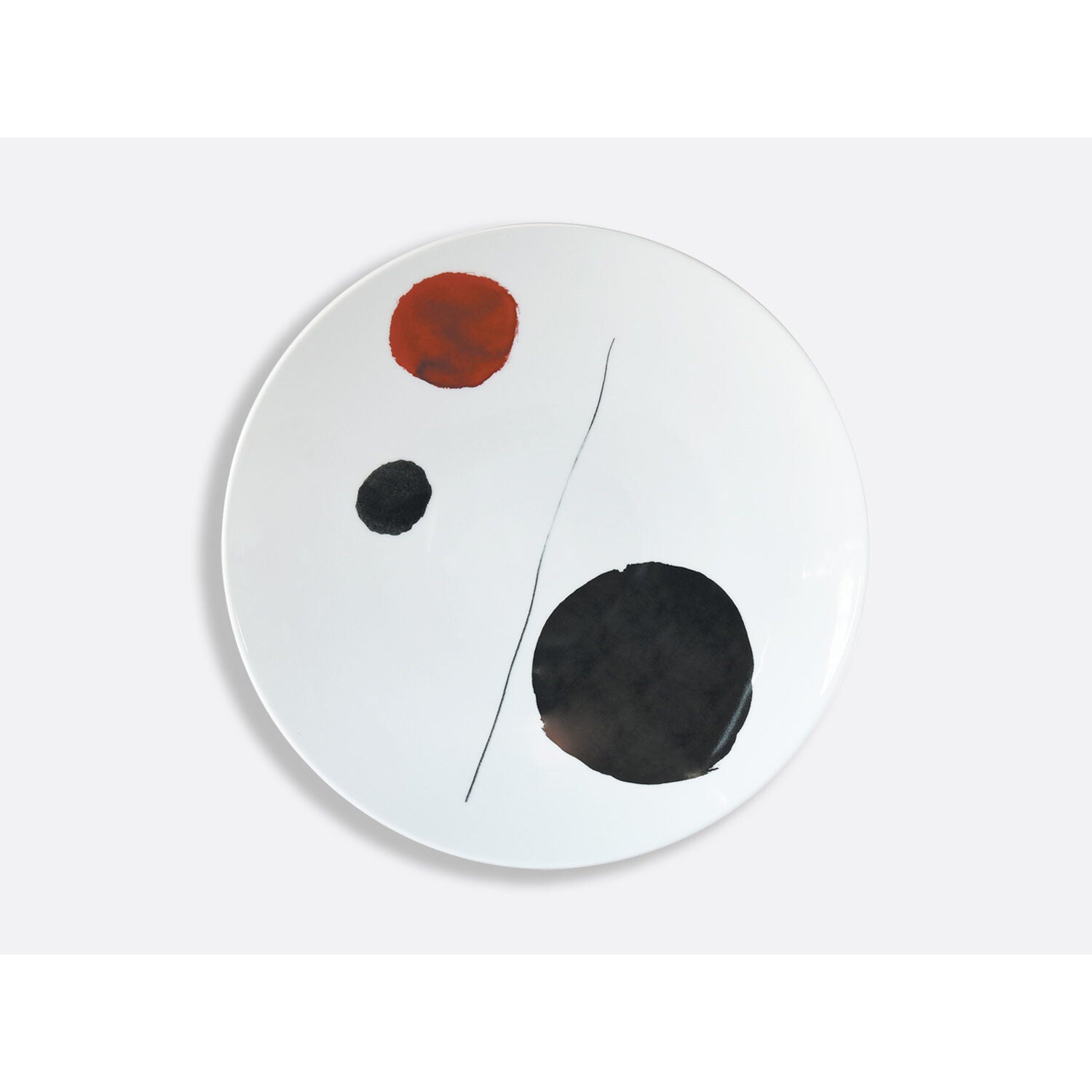 Bernardaud Set of 6 dinner plates 10.6", Limoges porcelain, À Toute Épreuve - Joan Miró collection, detail view