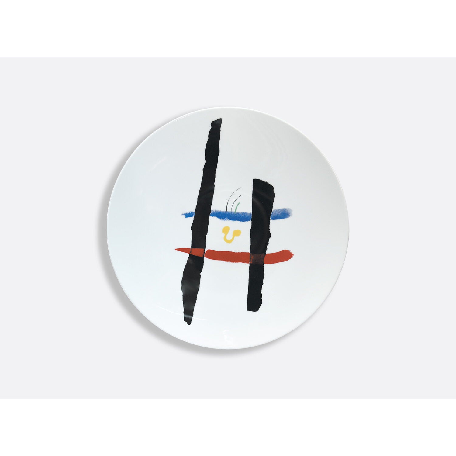Bernardaud Set of 6 dinner plates 10.6", Limoges porcelain, À Toute Épreuve - Joan Miró collection, detail view