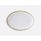 Bernardaud Oval platter 13.5", Limoges porcelain, Albâtre collection, on a white background