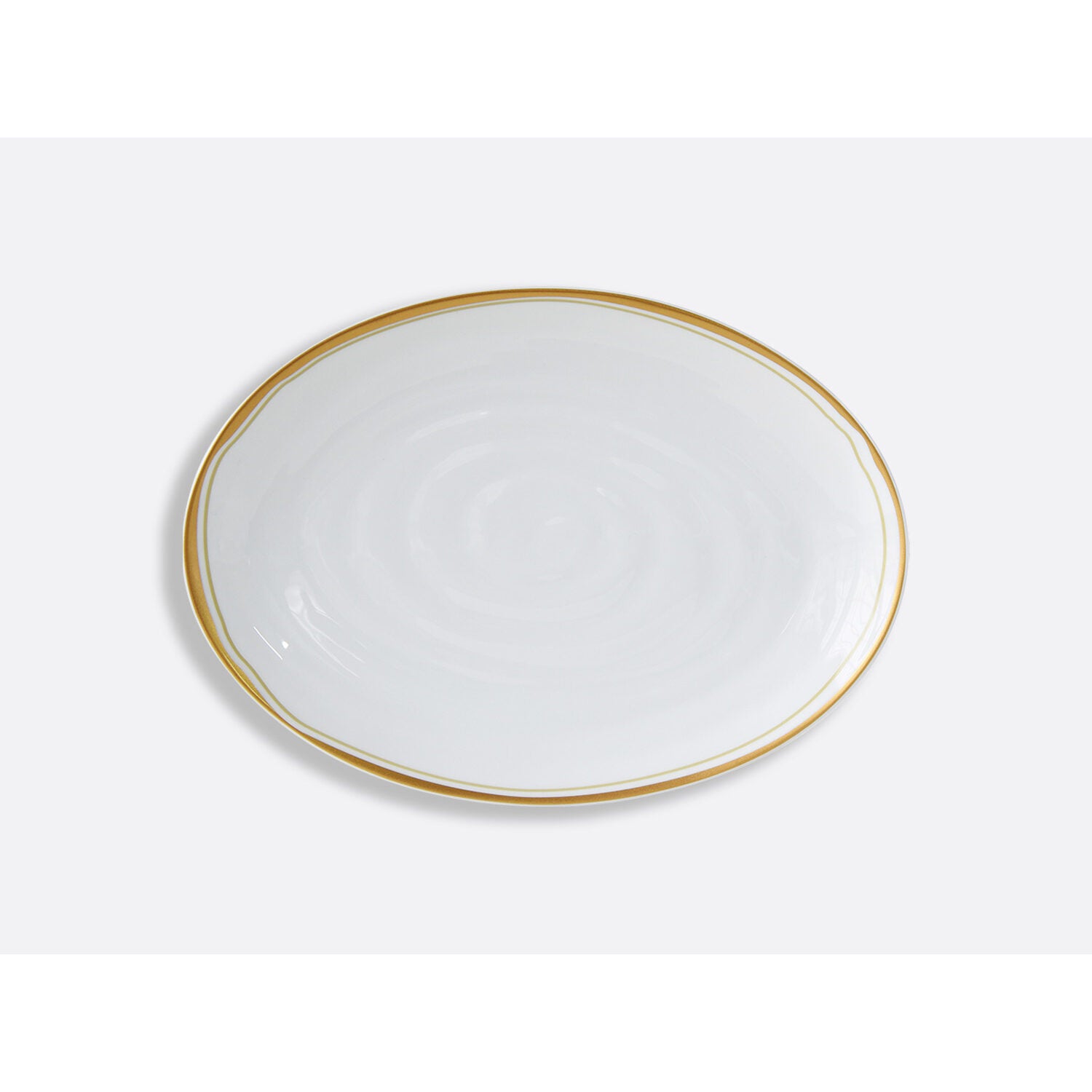 Bernardaud Oval platter 13.5", Limoges porcelain, Albâtre collection, on a white background