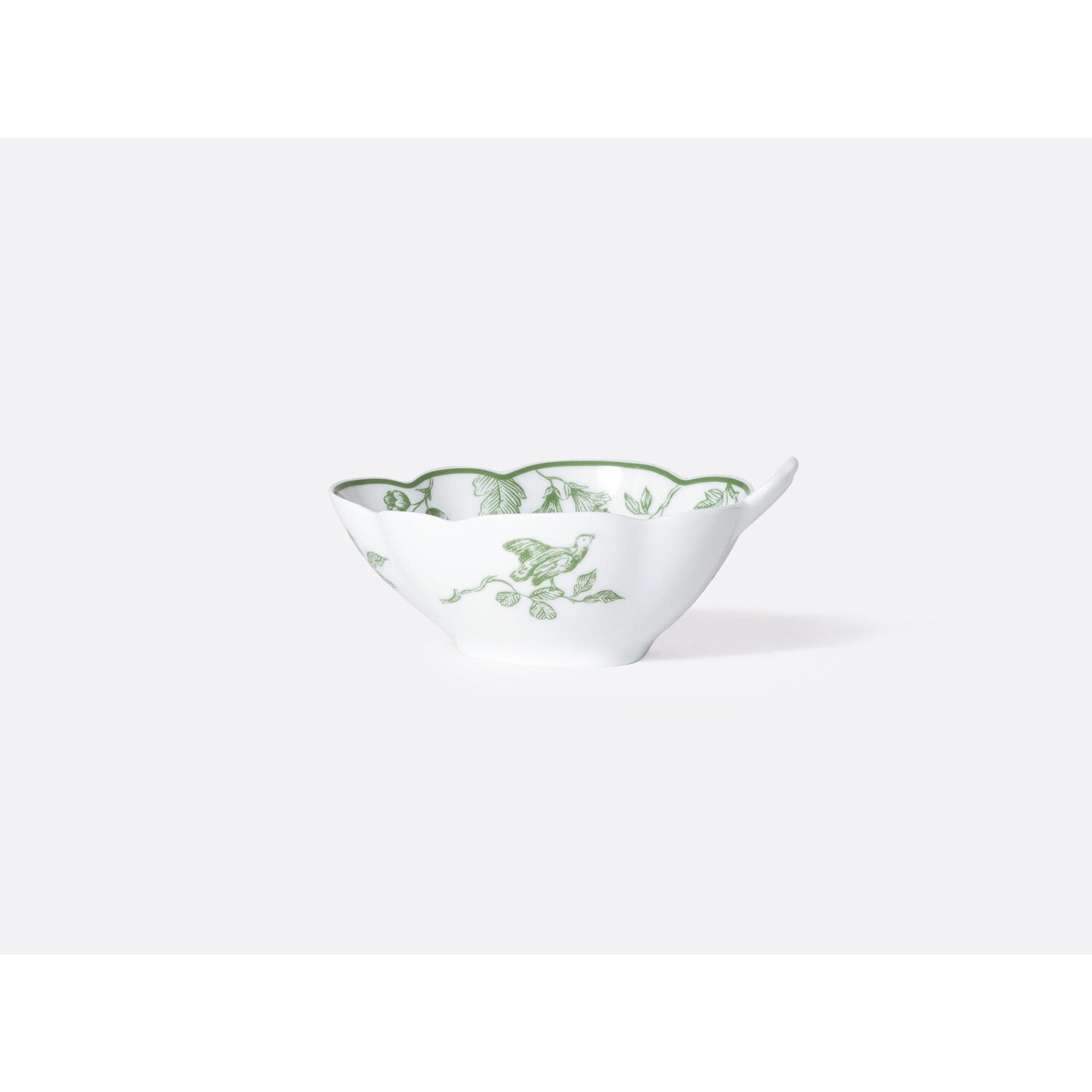 Bernardaud Candy dish, Limoges porcelain, Albertine collection, detail view
