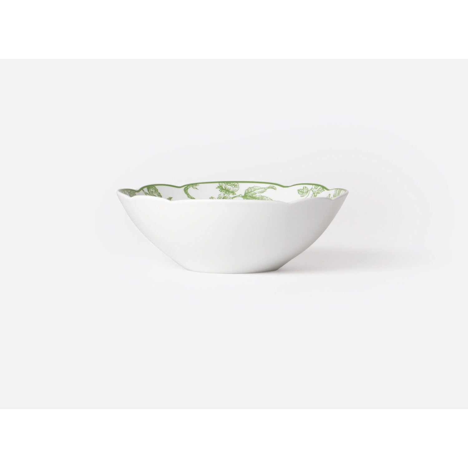 Bernardaud Cereal bowl 10 oz, Limoges porcelain, Albertine collection, on a white background
