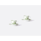 Bernardaud Moka cup and saucer gift box 2 oz, Limoges porcelain, Albertine collection, detail view
