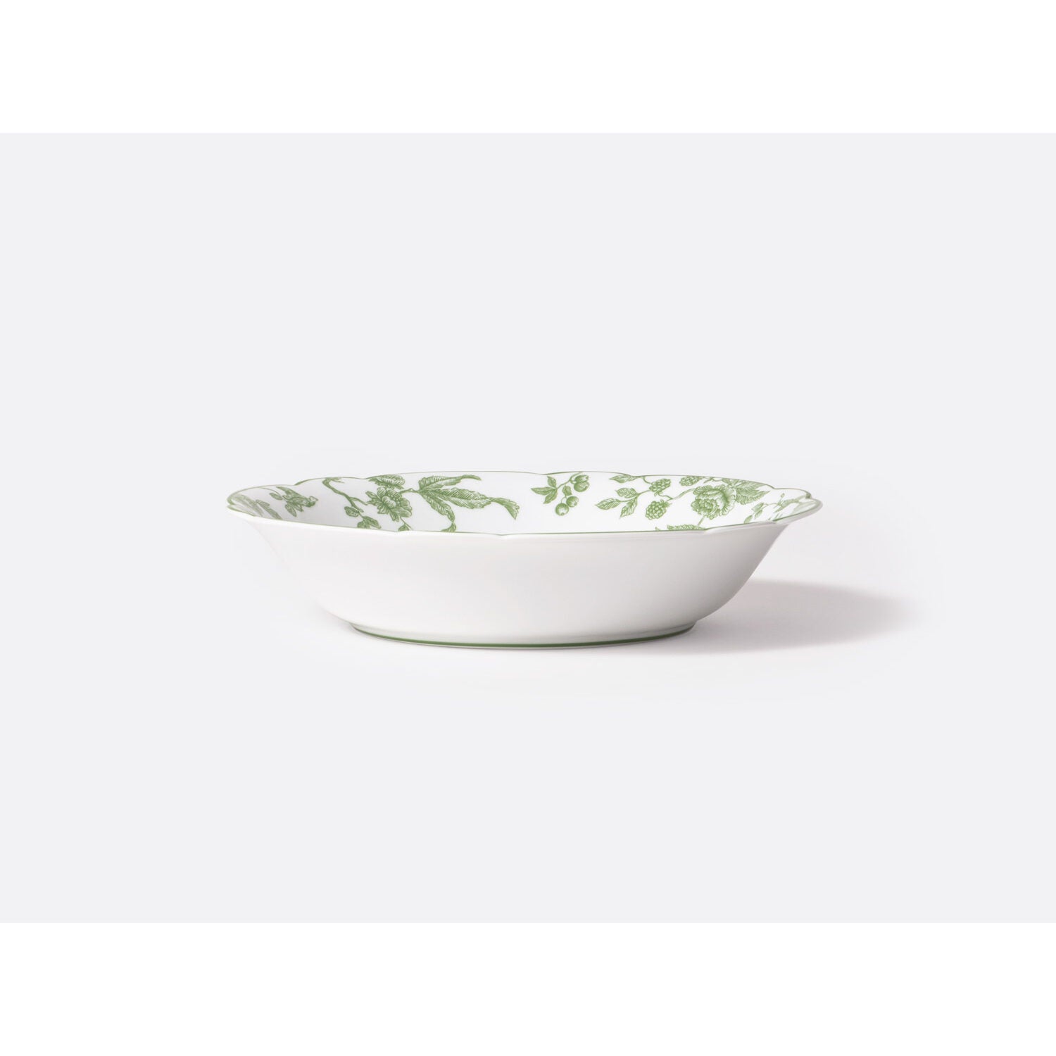 Bernardaud Open vegetable bowl 27 oz, Limoges porcelain, Albertine collection, detail view
