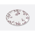 Bernardaud Oval platter 13" Albertine Prune, Limoges porcelain, Albertine Plum collection, on a white background