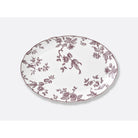 Bernardaud Oval platter 15" Albertine Prune, Limoges porcelain, Albertine Plum collection, on a white background