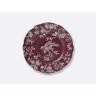 Bernardaud Salad plate 8.5" Colored background Albertine Prune, Limoges porcelain, Albertine Plum collection, on a white background