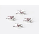 Bernardaud Tea cup and saucer gift box Albertine Prune 4.5 oz, Limoges porcelain, Albertine Plum collection, detail view