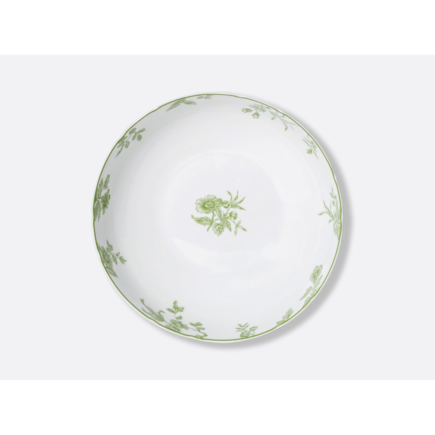 Bernardaud Salad bowl 10", Limoges porcelain, Albertine collection, detail view