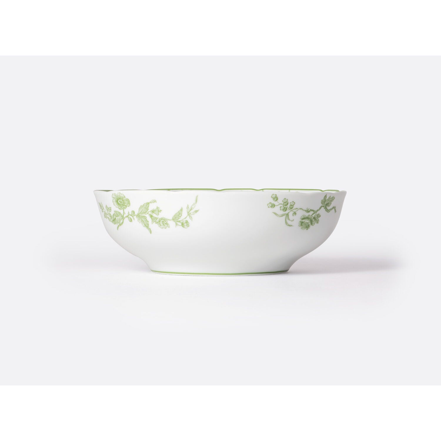 Bernardaud Salad bowl 10", Limoges porcelain, Albertine collection, on a white background