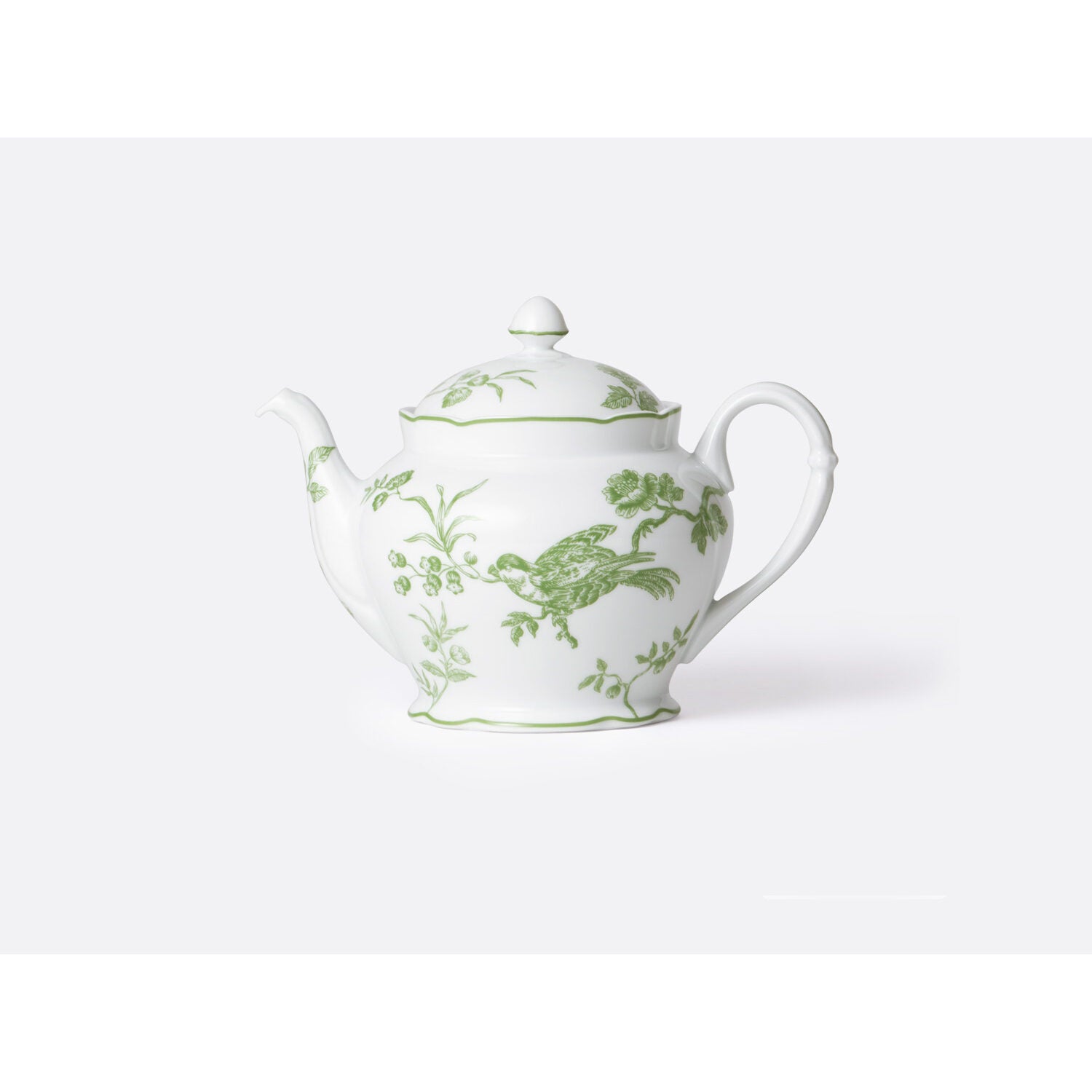 Bernardaud Teapot 25.4 oz, Limoges porcelain, Albertine collection, on a white background