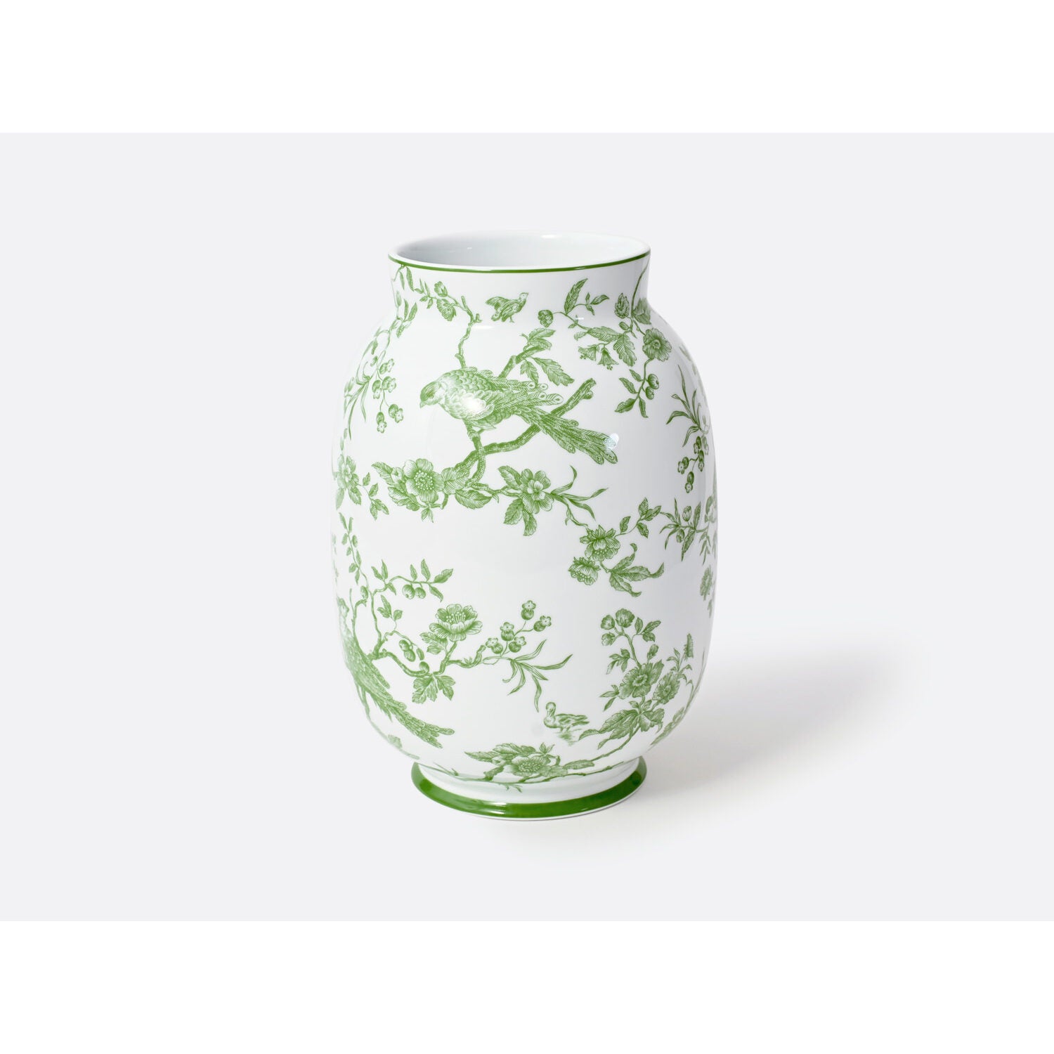 Bernardaud Toscan vase 13.6", Limoges porcelain, Albertine collection, detail view