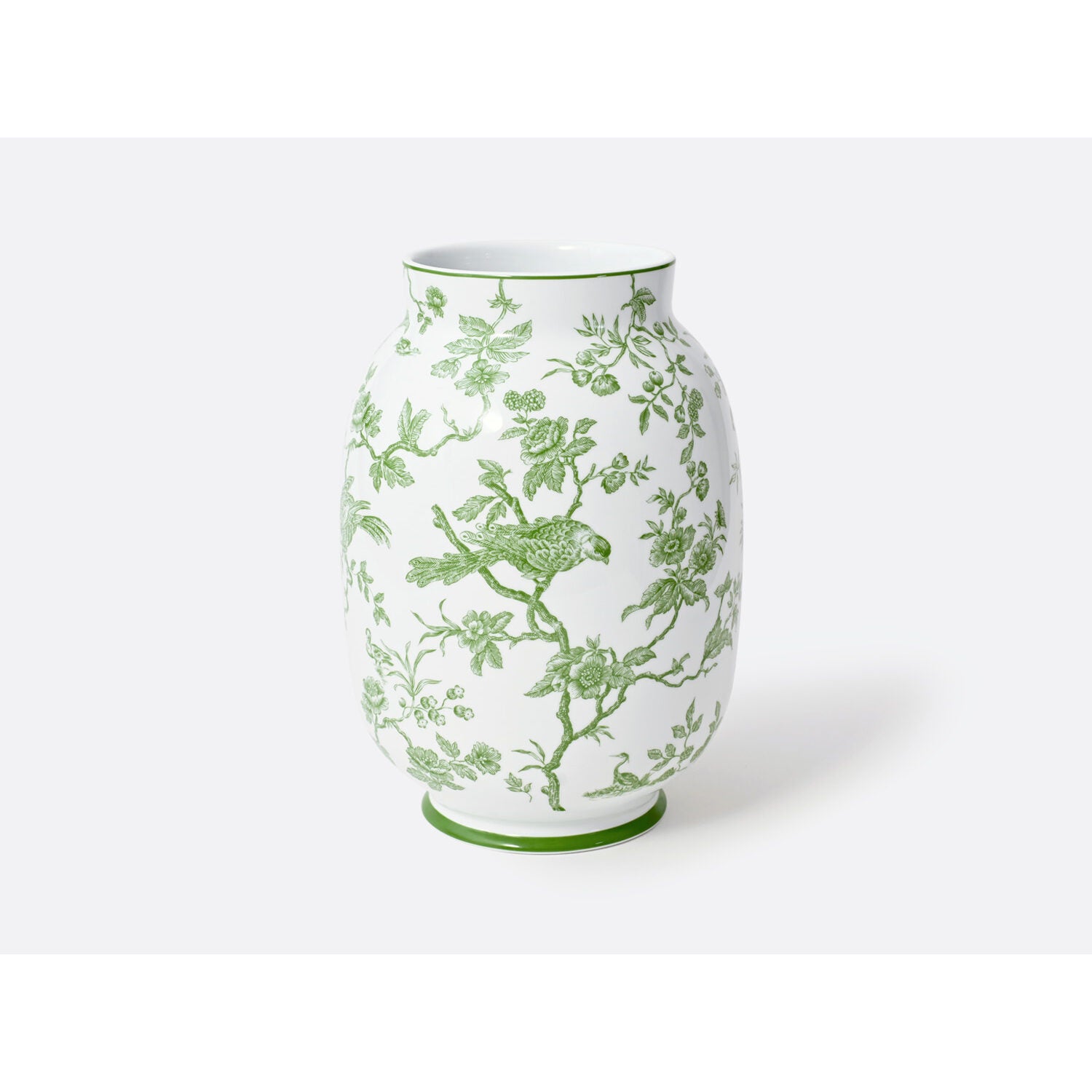 Bernardaud Toscan vase 13.6", Limoges porcelain, Albertine collection, on a white background