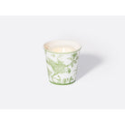 Bernardaud Tumbler 3.5" + candle home fragrance 200 gr, Limoges porcelain, Albertine collection, on a white background