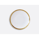 Bernardaud Coupe bread and butter plate 6.5", Limoges porcelain, Athéna Or collection, on a white background